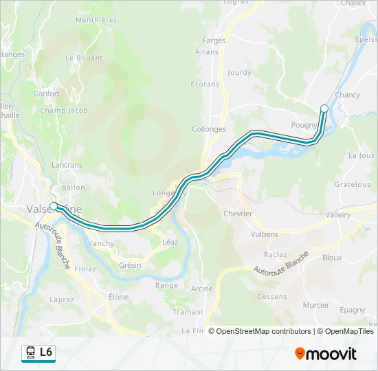 L6 Train Line Map
