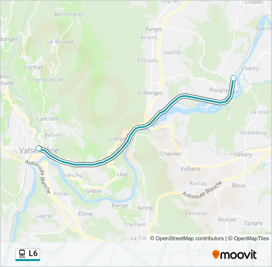 L6 Train Line Map