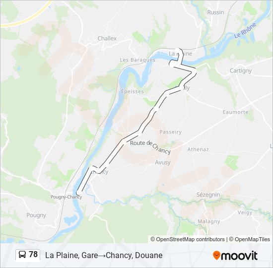 78 Bus Line Map