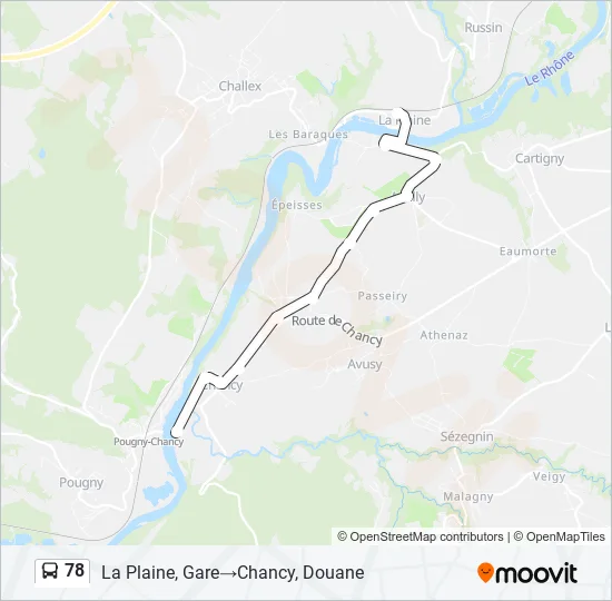 78 Bus Line Map
