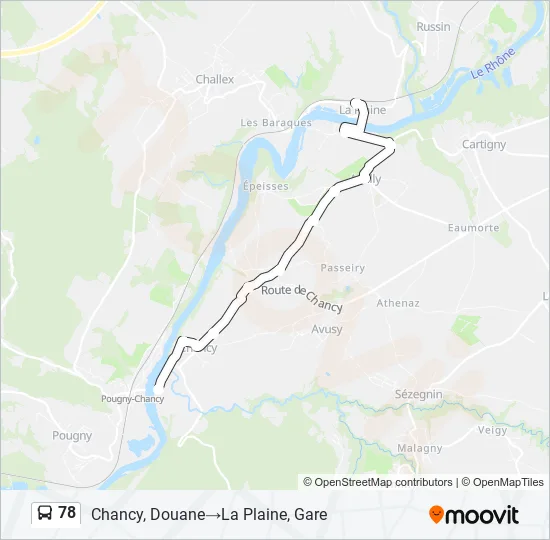 78 Bus Line Map