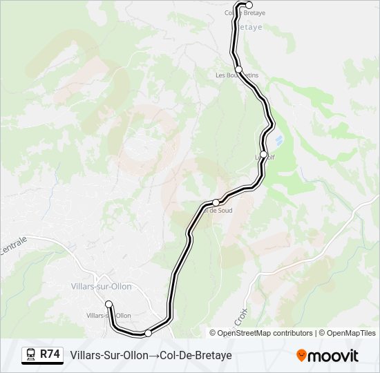 R74 Train Line Map
