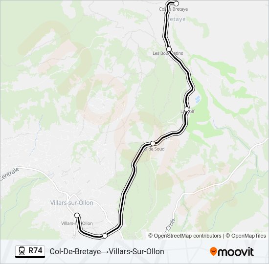 R74 Train Line Map