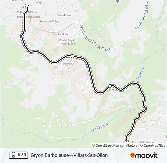 R74 Train Line Map