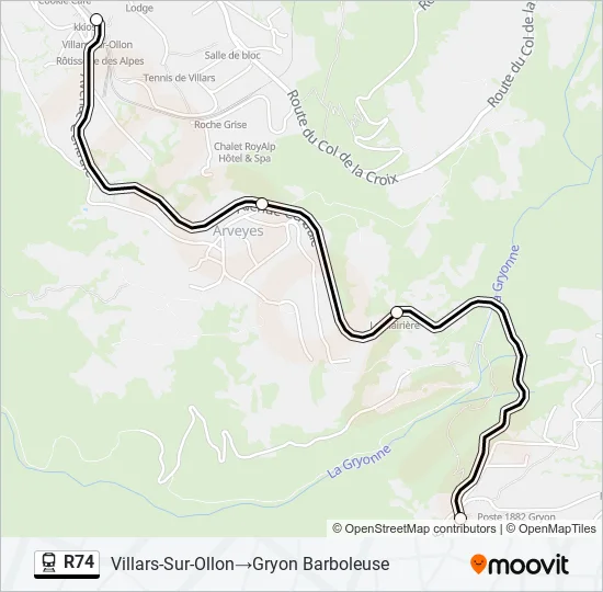 R74 Train Line Map