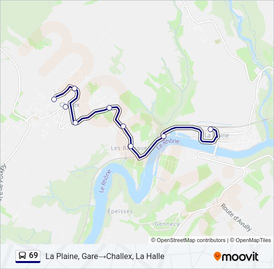 69 Bus Line Map