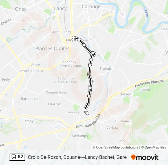 82 Bus Line Map