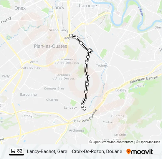 82 Bus Line Map