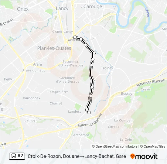 82 Bus Line Map