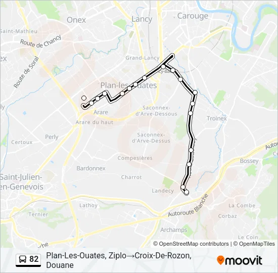 82 Bus Line Map