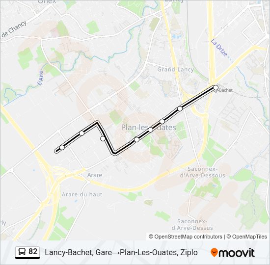 82 Bus Line Map