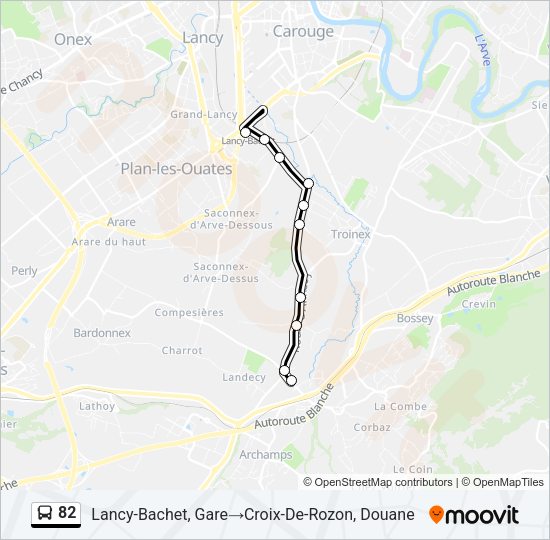 82 Bus Line Map