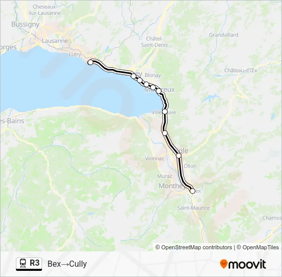 R3 Train Line Map