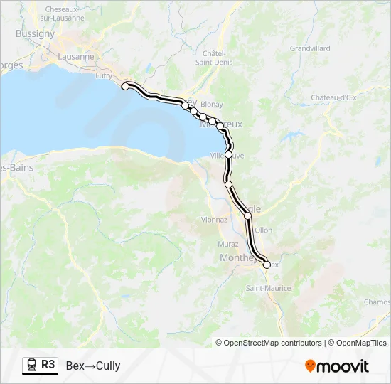 R3 Train Line Map