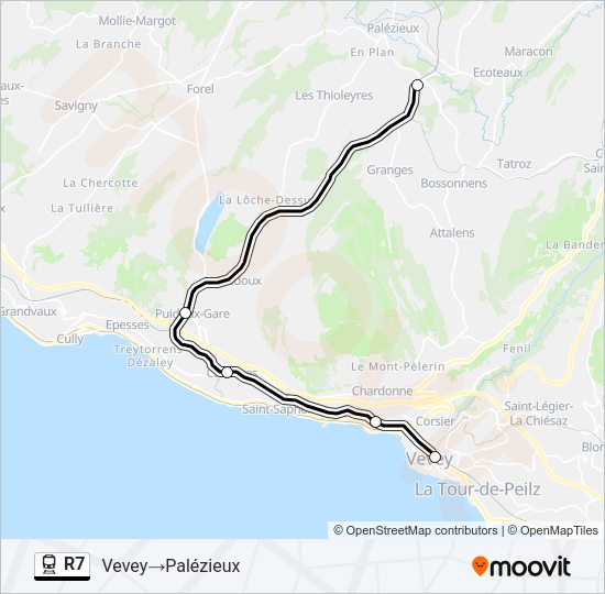 R7 Train Line Map