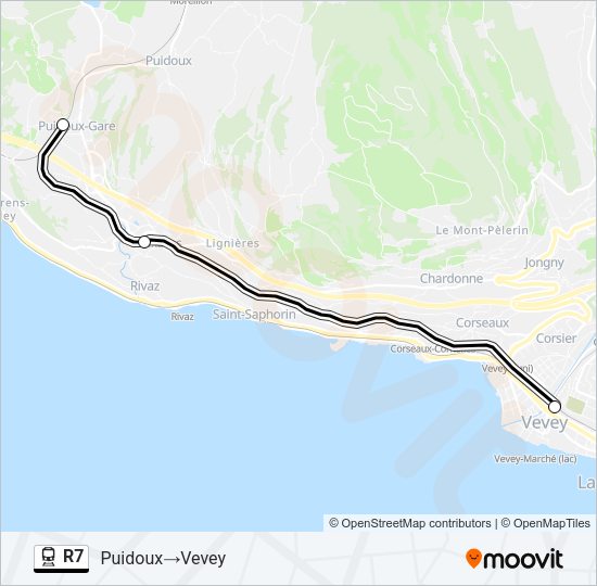 R7 Train Line Map
