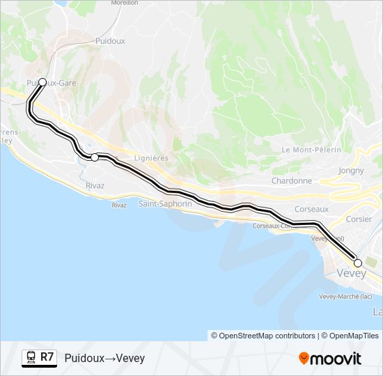 R7 Train Line Map