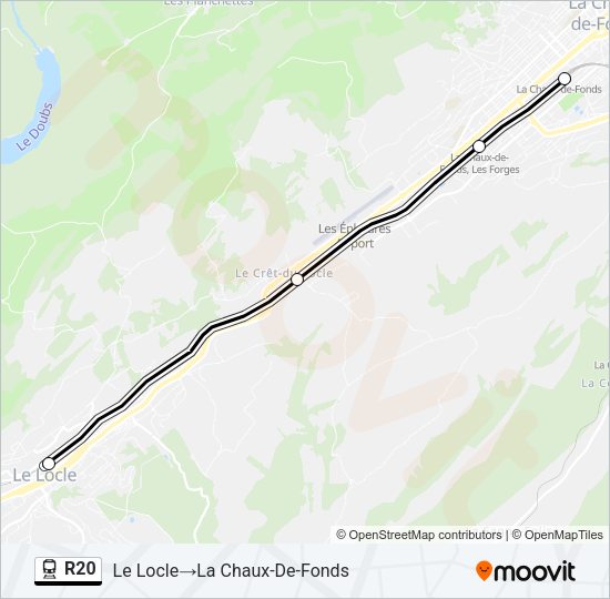 R20 Train Line Map
