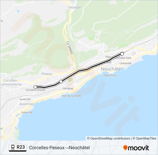 R23 Train Line Map
