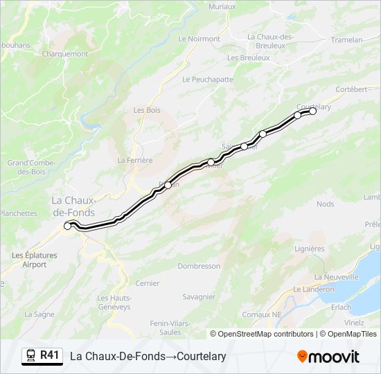 R41 train Line Map