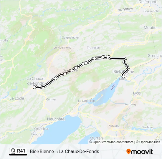 R41 Train Line Map