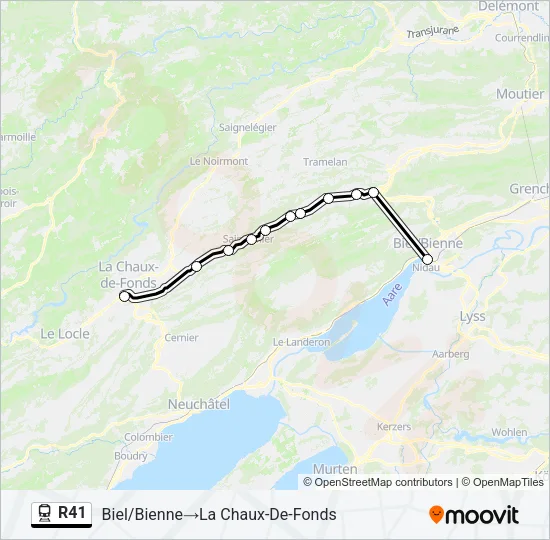 R41 Train Line Map