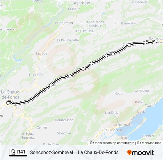 R41 Train Line Map