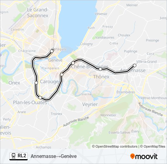 RL2 Train Line Map