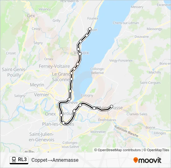 RL3 Route: Schedules, Stops & Maps - Coppet‎→Annemasse (Updated)