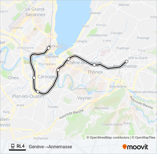 RL4 train Line Map