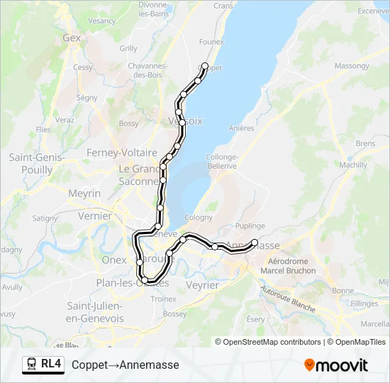 RL4 Train Line Map