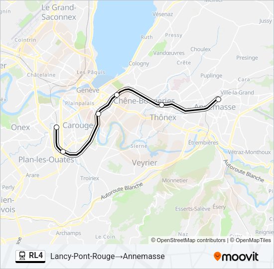 RL4 Train Line Map