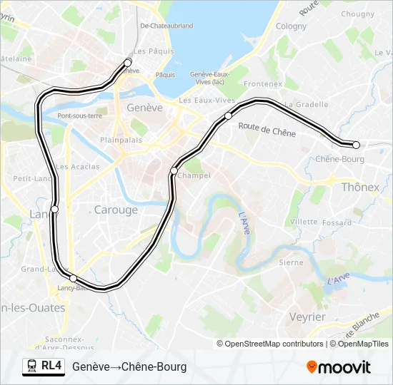 RL4 Train Line Map
