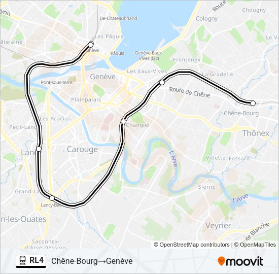 RL4 Train Line Map