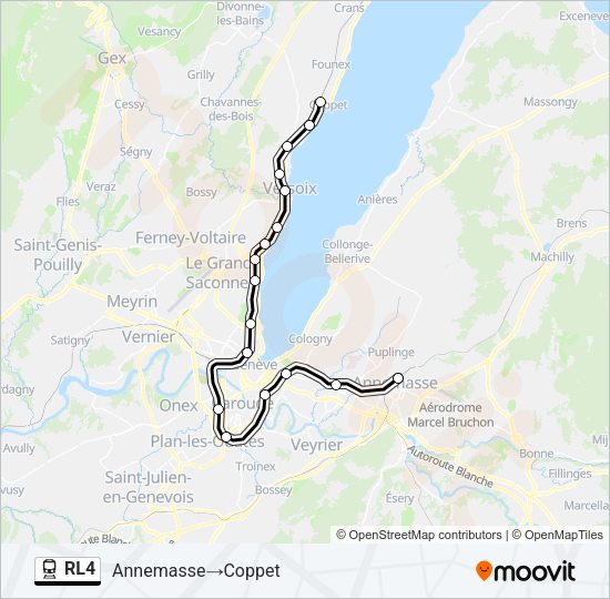 RL4 Train Line Map