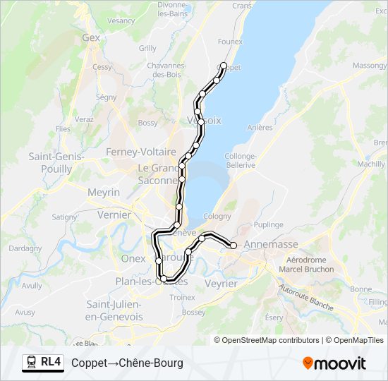 RL4 Train Line Map