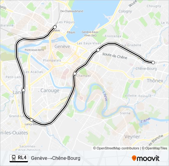 RL4 Train Line Map