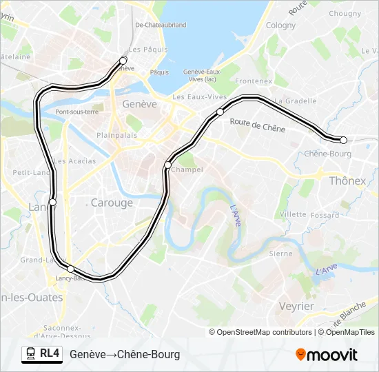 RL4 Train Line Map