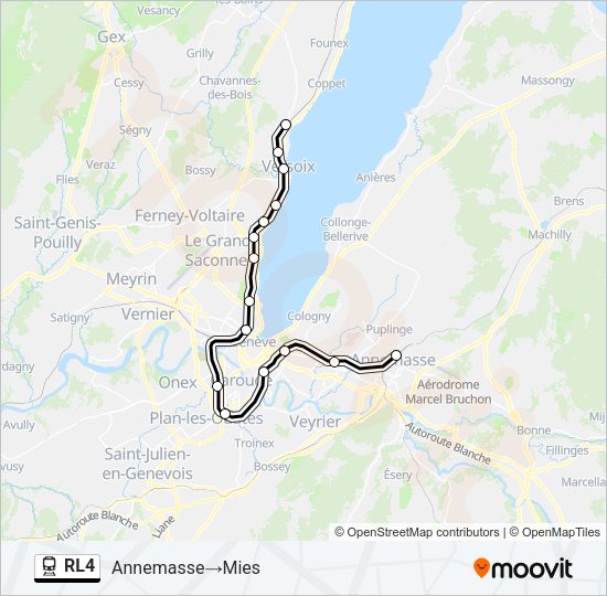 RL4 Train Line Map