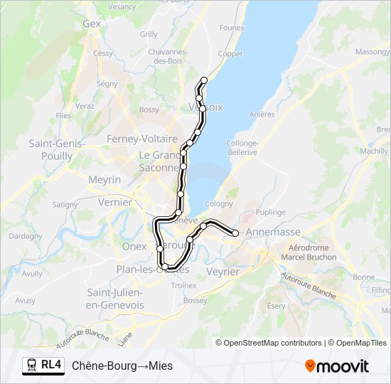 RL4 Train Line Map