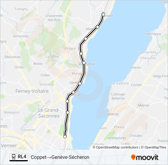 RL4 Train Line Map