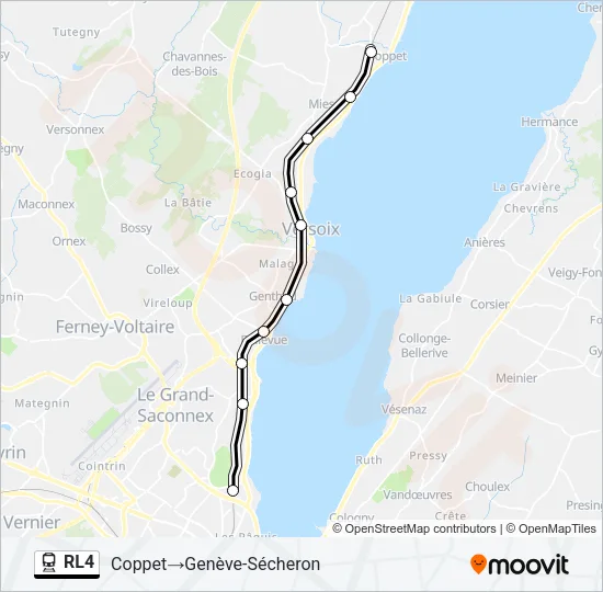 RL4 Train Line Map