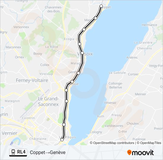 RL4 Train Line Map