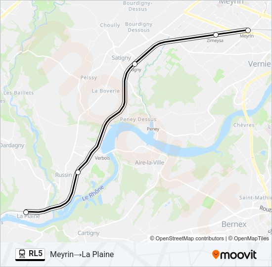 RL5 Train Line Map
