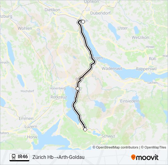 IR46 Train Line Map