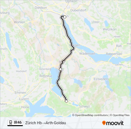 IR46 Train Line Map