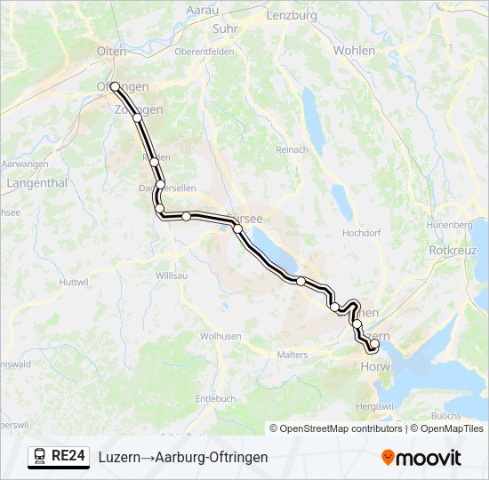 RE24 Train Line Map