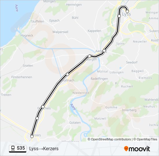 S35 Train Line Map