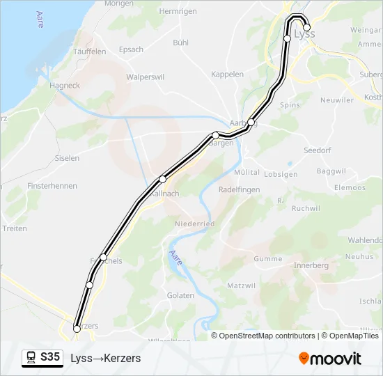 S35 Train Line Map