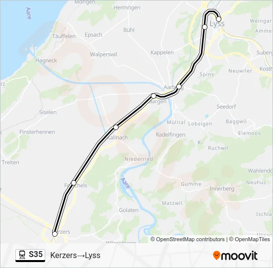 S35 Train Line Map